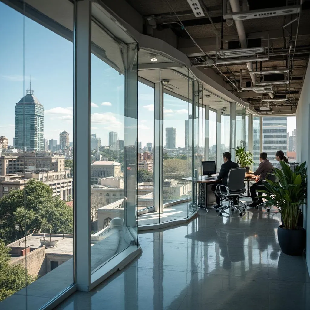 Oficina moderna de FinanzasArg Consultores en Buenos Aires